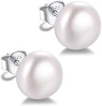 Silvora Pearl Earrings for Women Ea