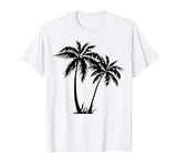 Black White Palm Trees Summer Sun B