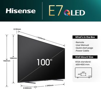 Hisense 100" 4K QLED Smart TV – Ultra HD Large Screen