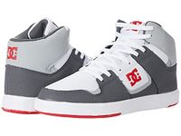 DC Men's Cure Casual High-top Skate Shoes Sneakers, White/Grey/Red (Wyr), 13 UK