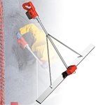 BLOSSS Power Screed Concrete Finishing Vibrator Tool, 6000Rpm 150CM Blade Concrete Surface Screed Finishing Tool with Scraper and Vibra Motor for Concrete Processing