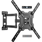 Suptek Adjustable TV Wall Mount, Swivel and Tilt TV Arm Bracket for Most 23-55 inch LED, LCD Monitor and Plasma TVs up to 55lbs VESA up to 400x400mm (A1+)