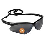 KLEENGUARD V30 Nemesis Safety Glasses (25688), Smoke Mirror with Black Frame, 12 Pairs / Case