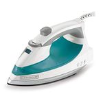 Black+Decker Lightweight Steam Iron, 1200 Watt Clothing Iron, Teal, IR0820C