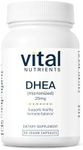 Vital Nutrients - DHEA (Micronized) - Supports Metabolism, Hormone Levels and Energy Levels - 60 Vegetarian Capsules per Bottle - 25 mg
