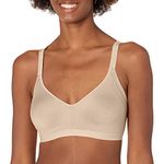 Warner's Women's Blissful Benefits Underarm-Smoothing with Seamless Stretch Wireless Lightly Lined Comfort Bra Rm3911w T-Shirt, Opaque, Butterscotch, M