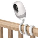 HOLACA Flexible Mount Crib Mount for Nooie Baby Monitor Nooie Dog Camera - Twist Versatile Mounting Kit for Nooie Monitor