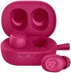 JLab JBuds Mini True Wireless Earbuds, In Ear Headphones, Bluetooth Earphones, Ear Buds with 20H Playtime, Bluetooth Earbuds with Microphone, Charging Case, Multipoint, EQ3 Sound, Pink