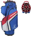 Solaraft 14-Way Golf Cart Bag | Waterproof Lightweight Golf Bag with Silent Dividers, Insulated Cooler Pocket & Umbrella Holder for Men & Women