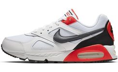Nike Air Max Ivo Mens Running Trainers CD1540 Sneakers Shoes (UK 8.5 US 9.5 EU 43, White Dark Grey Habanero red 100)