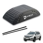 Away 3D Roofbag - 390 litres Capacity Car Rooftop Cargo Bag for Honda BRV | Aerodynamic Shape | Dual Opening | Water Resistant Material | Universal Fit Over Crossbars