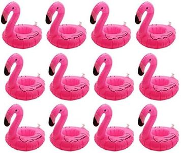 Inflatable Floating Flamingo Drink Holder 12 Pack Swimming Pool Float Coasters Coke Cup Holder for Beverage Cans Cups & Bottles - Fun Kid & Adult Pool Party ...