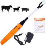 Cattle Prod Electric Livestock Prod 26inch (66cm), Upgrade Rechargeable Safety Animal Prod Hot Shock,Cattle Prod for Dogs,Cow, Pig, Goats and Big Dog