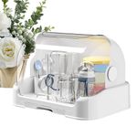 Baby Bottle Storage Box, Toddler Bottle Storage Box, Baby Bottles Drying Rack, Baby Bottle Holder with Draining Rack, Baby Bottle Dryer with Covers