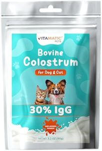 Vitamatic Bovine Colostrum for Dogs and Cats, 90 Grams, 30% Immunoglobulins, Grass Fed