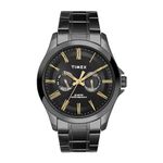 TIMEX Men Stainless Steel Black Round Analog Dial Watch- Tw000X135, Band Color-Black