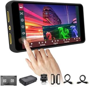 Portkeys PT5 II Touchscreen Camera Field Monitor 5 inch 4K30P Input/Output Wide Color Gamut New Peaking 3D LUT Video Assist Luma RGB Waveform for DSLR