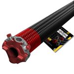 Garage Door Torsion Spring 225x2x27 for Left Side of Garage Door - Torsion Spring for Garage Door Repair Precision E-Coating 5-Year Warranty Minimum 30,000 Cycles (Red Cone)