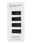 Heliums Small Kirby Pins - Black - 40 Count, 3.75cm Hair Grips - Mini Hair Pins For Women & Kids