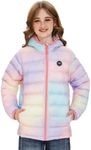 Venustas Kids Heated Jacket with Battery Pack, Boys Girls Lightweight Electric Heated Coat