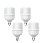 Goldmedal Thor 30W B22 Base LED Bulb - Cool Daylight (6500k) | Energy Efficient | 230 Degree Light Coverage | Surge Protection up to 4KV | Rated Life 15000 Hrs | for Home & Office |Pack of 4