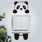 Panda Light Switch Sticker Wall Bedroom Stickers Cool Decal Boys Room Accessories Stuff Stocking Teenage Art Home Decor Nursery Cover Decoration Kitchen Vinyl Kid Poster Gadgets Gaming Funny Socket