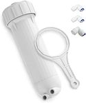 Membrane Solutions 3012 RO Membrane Housing Kit, Universal for Semi Commercial 200/300/400 GPD Reverse Osmosis Water Filter Systems, RO Filter Housing Wrench Fittings Set