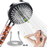 Shower-Head-1.6M-Hose-Universal-Replacement-Hard-Water-Filter-Large-Softener-Handheld, 2024 Premium Showery BauTangLe Power Set, Your Hair & Skin Will Feel So Much Sleeker