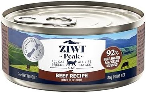 Ziwi Peak Canned Beef Recipe Cat Food (Case of 24, 3 oz. Each), Kittens/Adult/Senior Cats