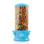 Handy Gourmet The Original Triple Candy Machine - Fun Candy & Nut Dispenser - New & Improved (Blue) - 360 Degree Selection