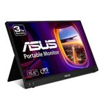 ASUS ZenScreen 15.6” 1080P Portable Monitor (MB16ACV) - Full HD, IPS, Eye Care, Flicker Free, Blue Light Filter, Kickstand, USB-C Power Delivery, for Laptop, PC, Phone, Console, Antibacterial Surface , BLACK