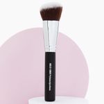 Beauty Junkees Angled Blush Brush for Cheeks – Bronzing Brush for Liquid, Cream, Mineral Powder Makeup Bronzer Contour Brush, Synthetic Kabuki Brush