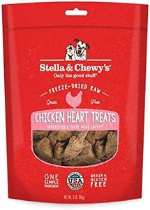 Stella & Chewy's Freeze-Dried Raw Single Ingredient Chicken Hearts Dog Treats, 3 oz. Bag