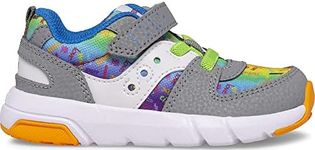 Saucony Jazz Lite 2.0 Sneaker, Rainbow Love, 5 US Unisex Little Kid