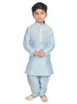 SG YUVRAJ Boys Sky Blue Kurta Set (A730_24)