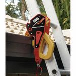 Lock Jaw Ladder Grip, (1 Single Unit) Ladder Stabilizer, Fits on Gutters in Seconds, Slide Lock, Rolling Safety Device, Ladder Gutter Clip