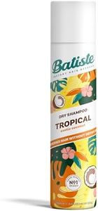 Batiste Dry Shampoo in Tropical 350ml, Coconut & Floral Fragrance, No Rinse Spray to Refresh Hair in Between Washes