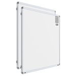 Pragati Systems® Prima Regular Steel (Magnetic) White Board for Office, Home & School (PRMWB90120) with Heavy-duty Aluminium Frame | Magnet-friendly Dry-erase Whiteboard | 3x4 Feet (Pack of 2)