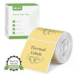 Thermal Labels for Nelko PM220 Label Maker, 2 inch (50mm) Round Thermal Label, Waterproof, Multi-Purpose Label Tape, 1 Roll of 150 Self-Adhesive Thermal Paper (Yellow)