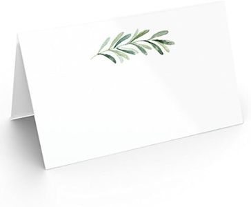 Printed Party Table Place Cards for All Occasions and Events, Set of 25 (Elegant Branch)