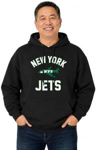 Team Fan Apparel NFL Adult Unisex Retro Gameday Ultra Soft Fleece Hooded Sweatshirt, Officially Licensed Football Hoodie Black