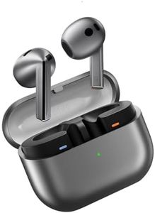 Samsung Galaxy Buds 3 AI True Wireless Bluetooth Earbuds, Sound Optimization, Real Time Interpreter, Noise Cancellation, Redesigned Fit, Touch Control, Latin American Version (Silver)