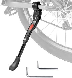 Adjustable Bicycle Kickstand for Mountain Bikes, Road Bikes, Sports Bicycles - Universal Bike Kickstand with Aluminum Alloy and Non-Slip Rubber Base - Bike Parts and Accessories