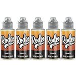 Rodeo Vape Liquid 5 x 100ml Tobacco Vape Juice E Liquid 70/30 Ecig Juice Cigarette Liquid Sub Ohm Juice Flavoured E Juice E Cigarette E-Liquid Nicotine Free Vape Short Fill