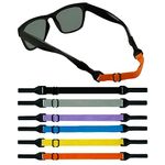 XWCHASA 6 Pcs Glasses Strap for Adult Kids, Multi-color Adjustable Sunglasses Eyeglasses Straps, Eye Glasses Strings, Around Neck Sports Glasses Strap for Outdoor Running Swimming