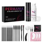 PERMANIA Lash Tint Kit, Professional Black Dye Kit Get Natural Results for 6 Weeks