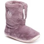 Bedroom Athletics - Monroe - Faux Fur Slipper Boot - Aquarelle/Dusky Pink - UK 5/6