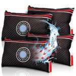 PINGI Car Dehumidifier Bag 4x 350g | Absorbs Moisture, Damp, & Condensation on Windscreens & Car Interior | 100% Leakproof | Reusable Dehumidifier | Dashboard Dehumidifier & Car Condensation Remover