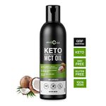 HealthOxide Natural MCT Oil From Non GMO Coconut Unsweetened Keto Diet Weight Management Supplement, 250ml