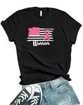 Decrum DISC Womens Black Pink Breast Cancer Shirts for Women - Breast Cancer Gifts | [40021015-DH] Cancer Warrior, XL